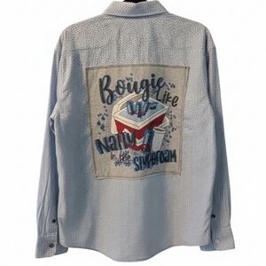 BOUGIE Upcycled Floral Shirt Hand Crafted